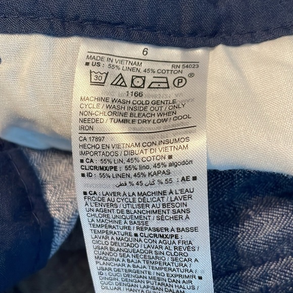 NWT - Old Navy / size 6 / Linen Everyday Shorts - high rise - distressed - Picture 4 of 12